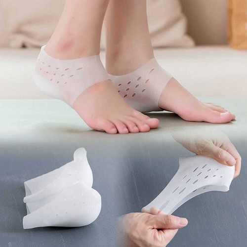 予約 シークレットインソール 2.5cm 身長アップ シリコン製 かかとサポーター フリーサイズ 靴用 中敷き かかとパッド ヒールアップ スタイルアップ 脚長 ベージュ ホワイト　r26011