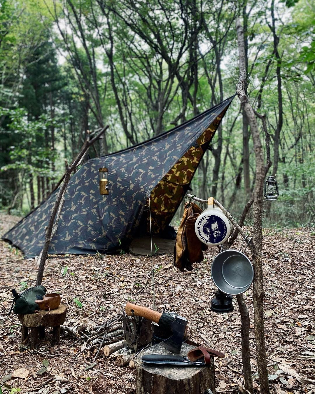 bushcraft spain ブッシュクラフトスペイン オイルスキンタープ