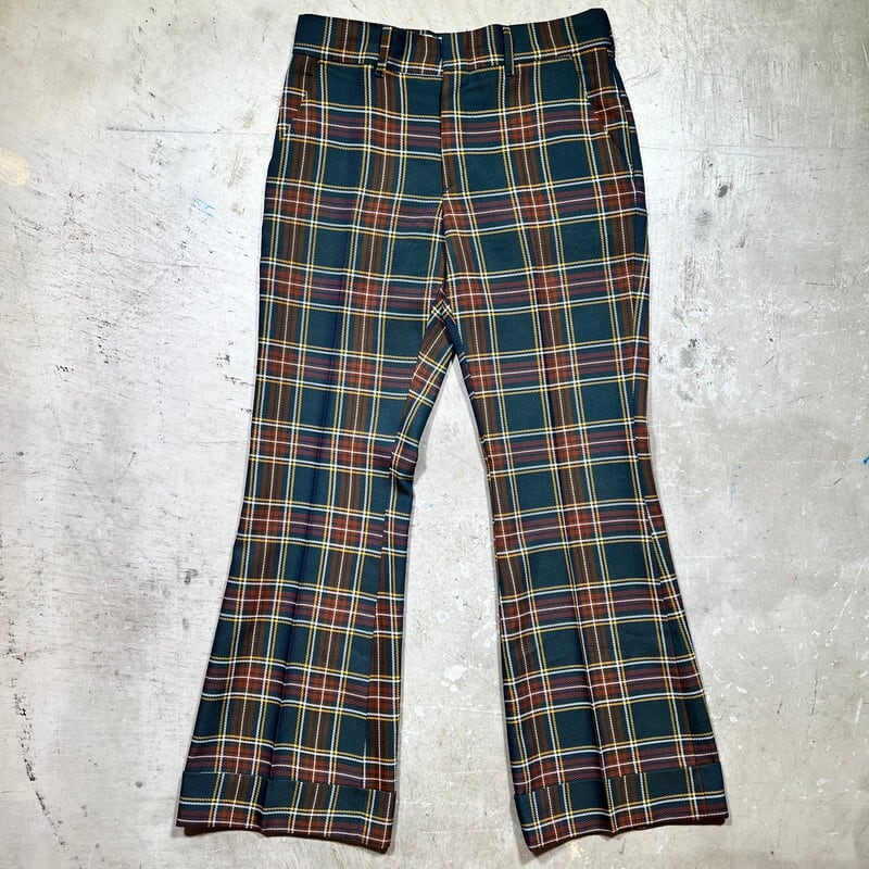 70s Levi's PANATELA チェックフレアパンツTheEndlessSumme - スラックス