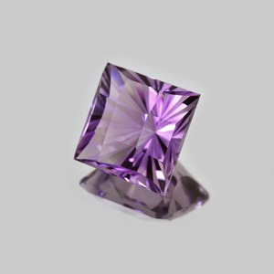 ソ付 アメジスト 12.830ct ルース 特殊カット スクウェア