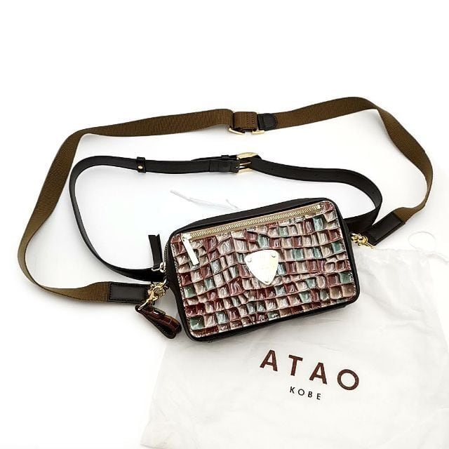 美品 アタオ ATAO ウエストバッグ ショルダーバッグ 03-23022104 | www ...