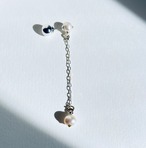 pearl chain earring 片耳ピアス