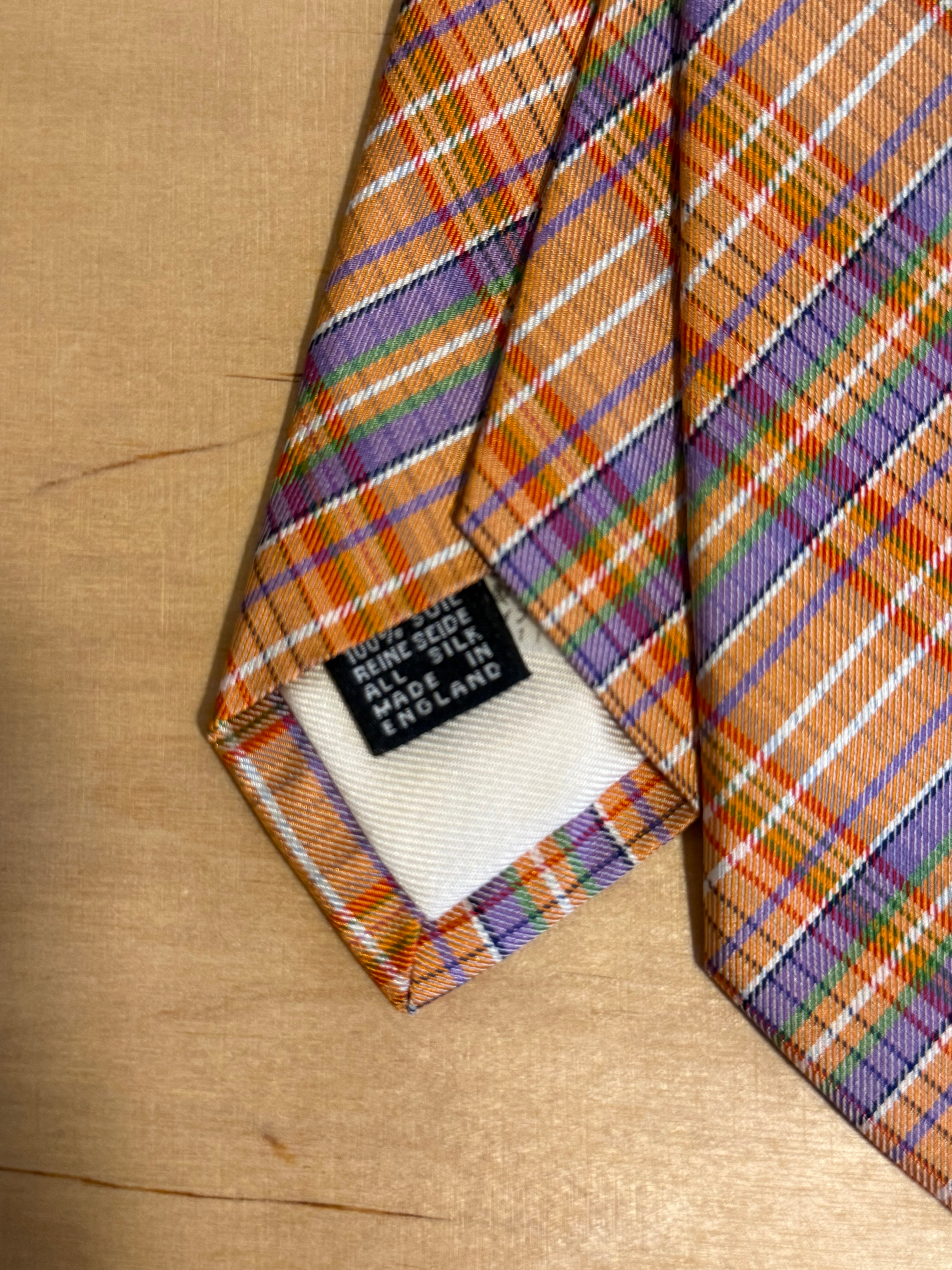 Drake's Check Necktie | Tab.