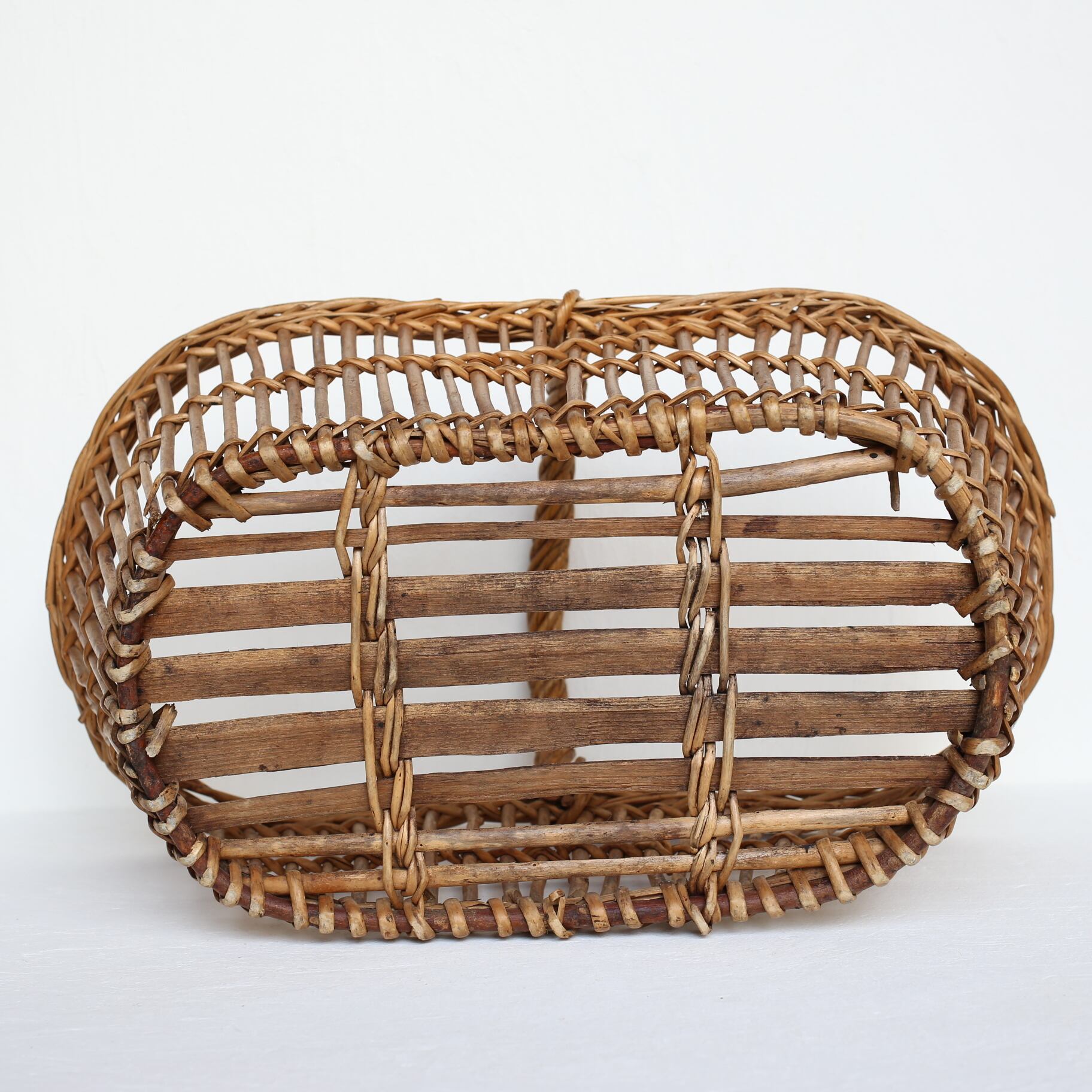 【chiffon様】フランス　アンティーク　パニエ　イエローブラウン chiffon様】フランス アンティーク パニエ イエローブラウン