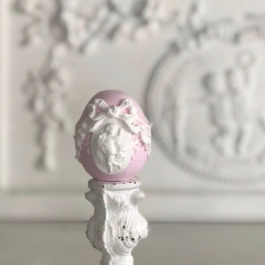 イースターエッグ リュバンシリーズ *天使&レース* エッグオーナメント