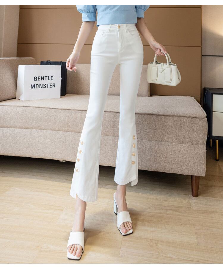 ボトムス パンツ フレアパンツ 膝下 ミモレ ミモレ丈 7分丈 フレア スリム タイト 細身 スマート スリット ファスナー ポケット ハイウエスト 伸縮性 かわいい 大人可愛い きれいめ シンプル カジュアル 大人 おしゃれ ラフ 無地 春 夏 秋 冬 オールシーズン シーズンレス 10代 20代 30代 40代 50代 レディース 学生 通学 デート お出かけ 女子会 休日 アウトドア 旅行 ショッピング 着回し 普段使い 楽ちん 美脚 脚長 S M L XL 2XL ジャスト ホワイト ブラック