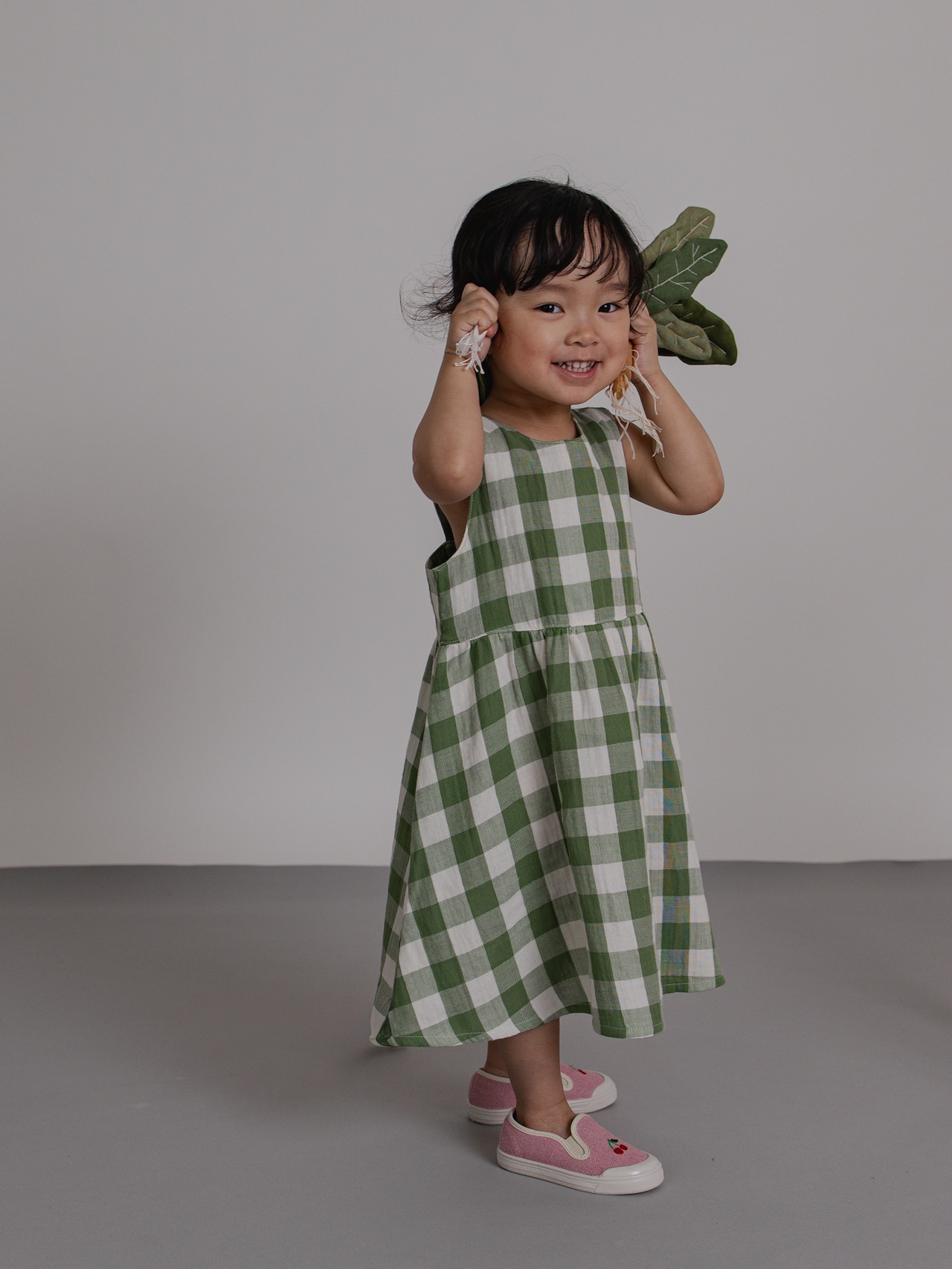 【即納】ORGANIC ZOO / Dill Gingham Sleeveless Dress