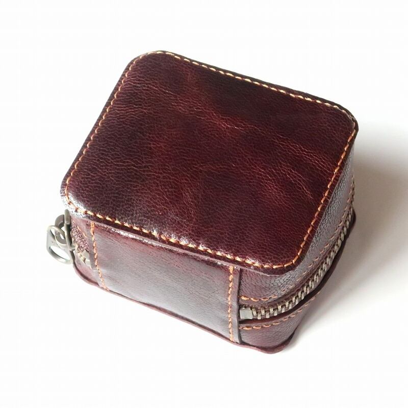 パナソニック LUMIX G VARIO 14-42mm/F3.5-5.6 II レンズフィルターケース 本革 ダークブラウン #158 | Pay ID