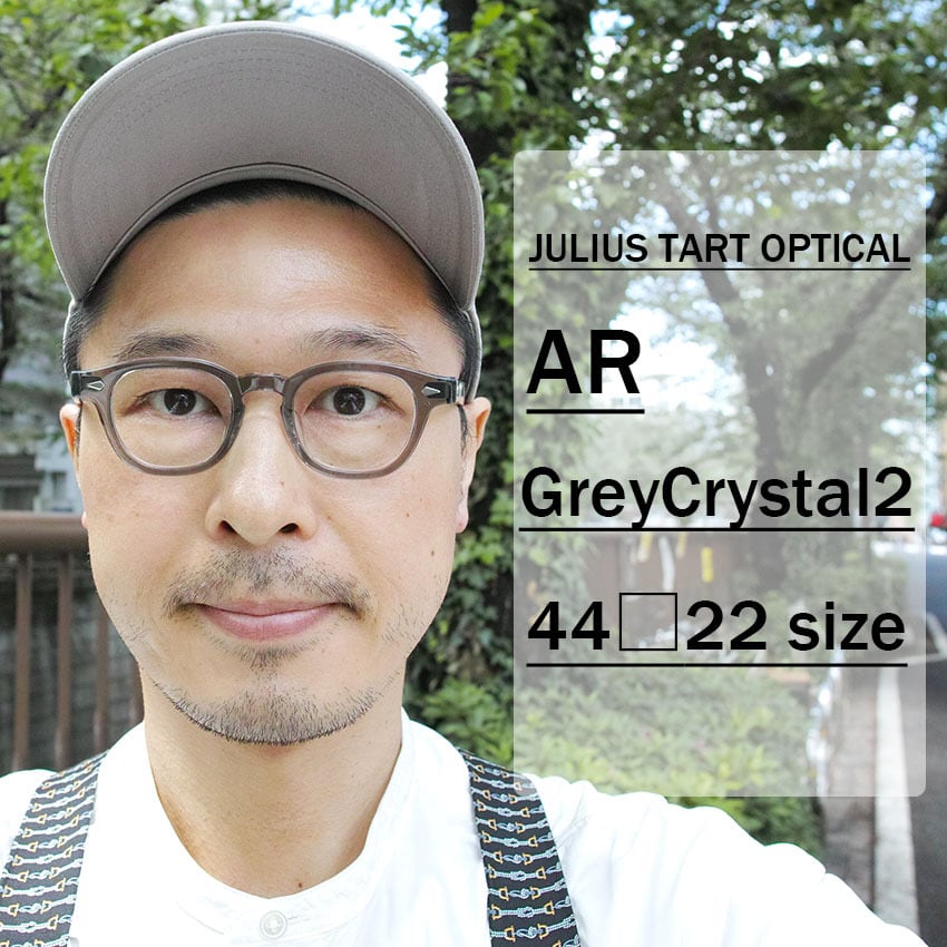 JULIUS TART OPTICAL / AR / ブリッジ:22ｍｍ / GREY CRYSTAL 2 グレー