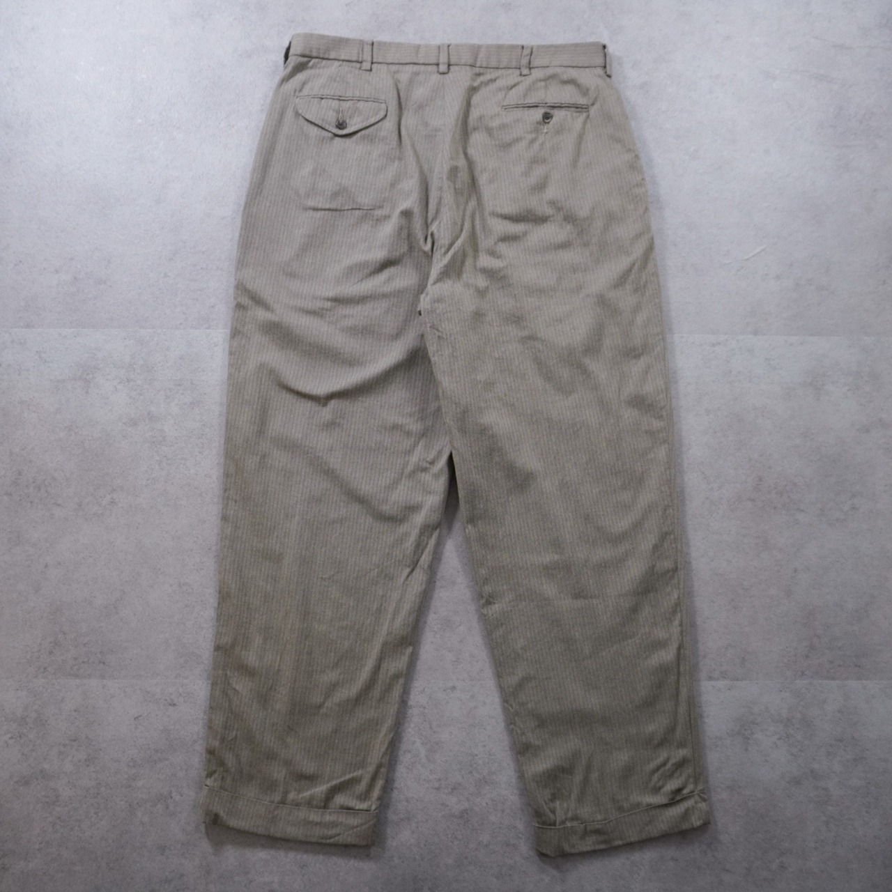 90s Polo by Ralph Lauren herringbone cotton TROUSERS W38L31 古着 - 3