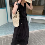 Flammé Pintuck Frill Blouse F0654