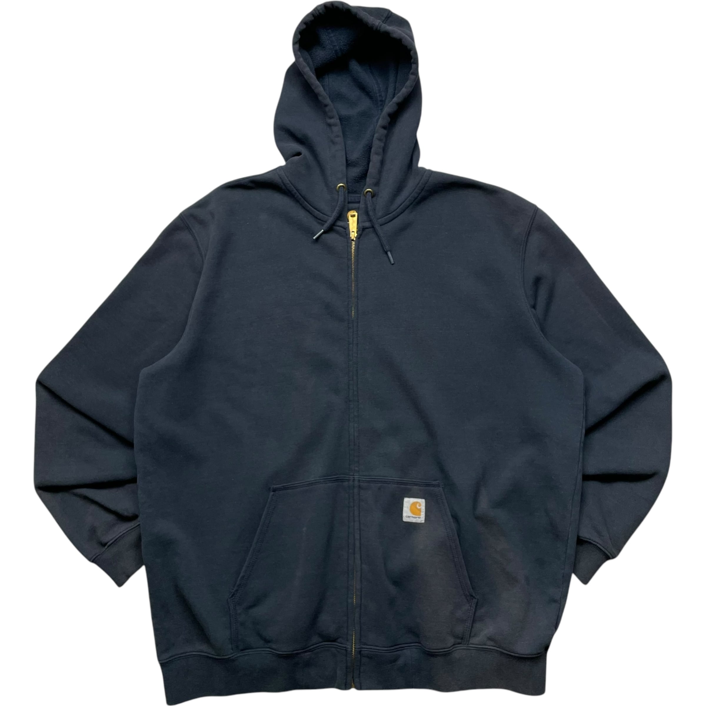 《XL》 Carhartt カーハート ジップアップパーカー ワンポイント ネイビー no.6277