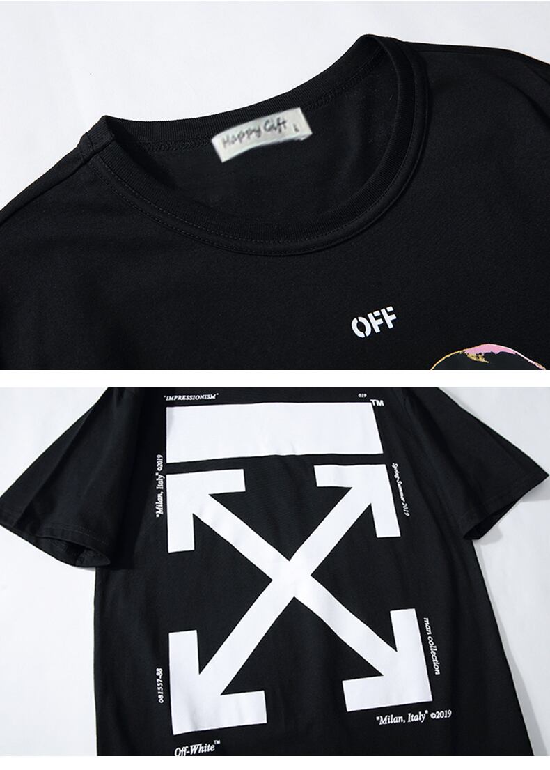 全2色 Tシャツ カットソー プリント カジュアル ストリート 