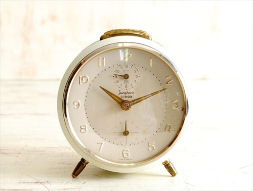 60-70年代 ドイツ製 JUNGHANS ユンハンス BIVOX 手巻き 目覚まし時計 ヴィンテージ ゼンマイ式 アンティーク ig0867