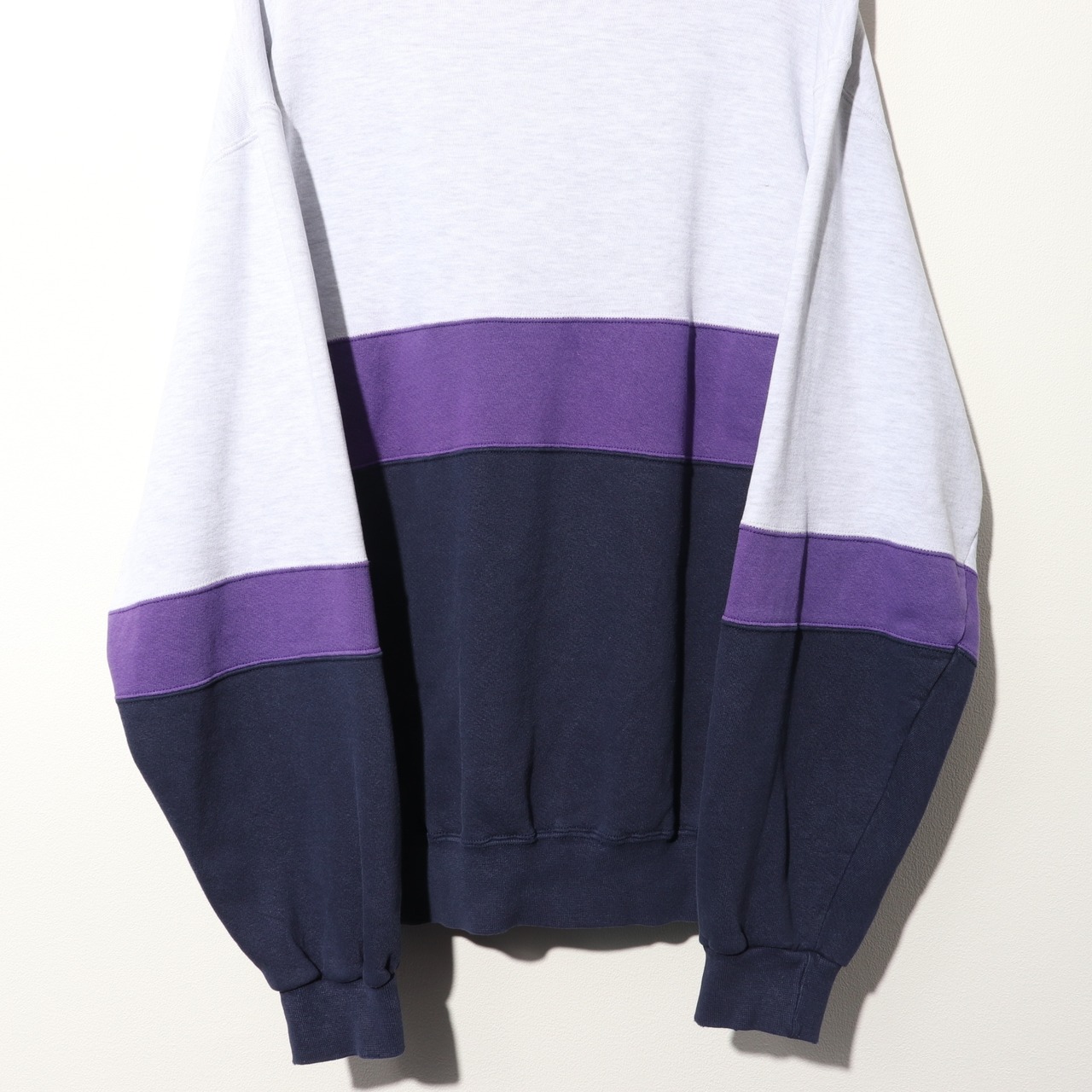 美品 XL モックネック トリコカラー L.L.Bean × Russell USA 80s 90s スウェット ラッセル