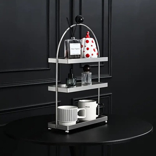 小物 収納 ラック 化粧品収納 3層 収納棚 メイクアップオーガナイザー アクセサリー 玄関 おしゃれ 北欧