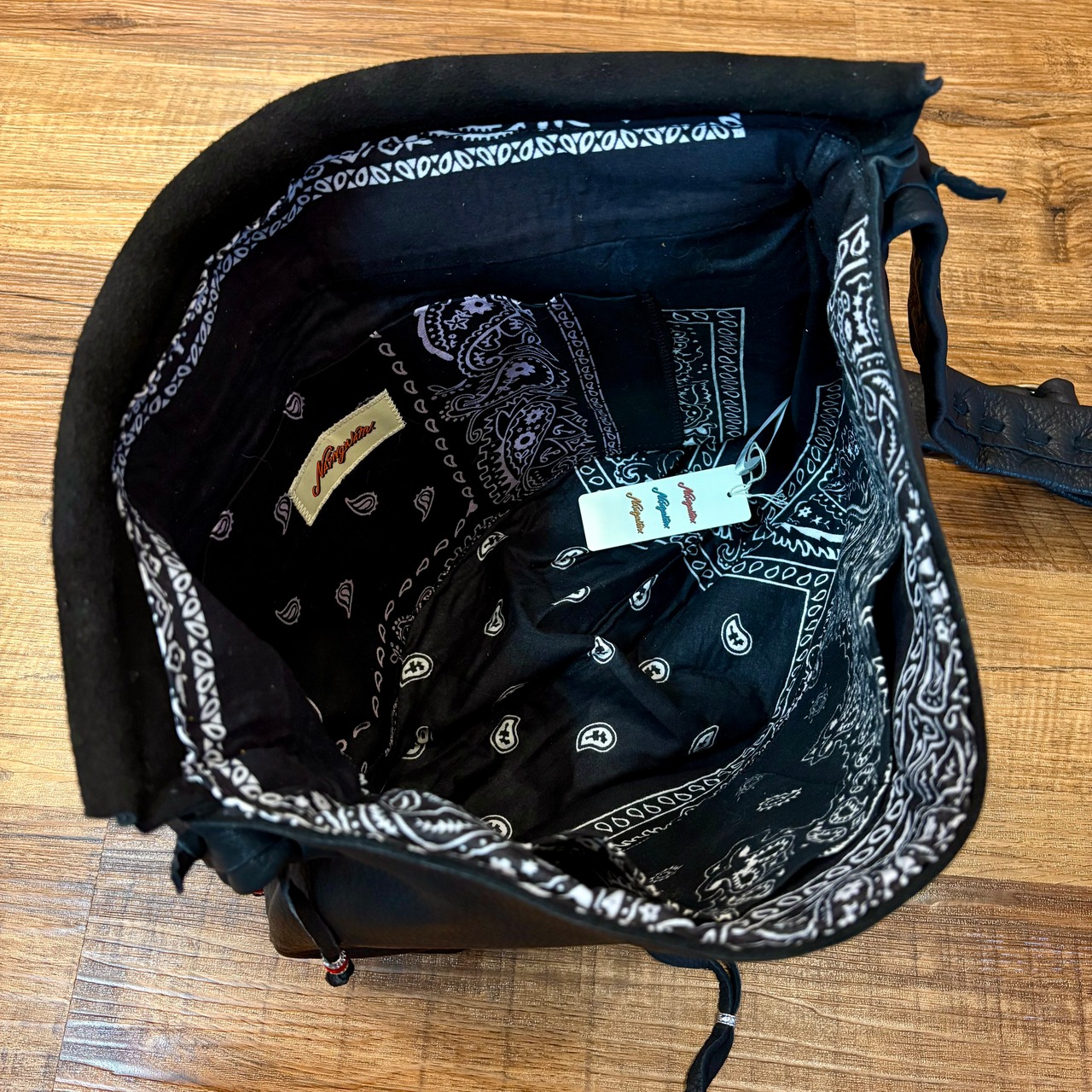 別注 ナスングワム×アーリーモーニング【Nasngwam×Early Morning】Big Deerskin Messenger Bag - 5