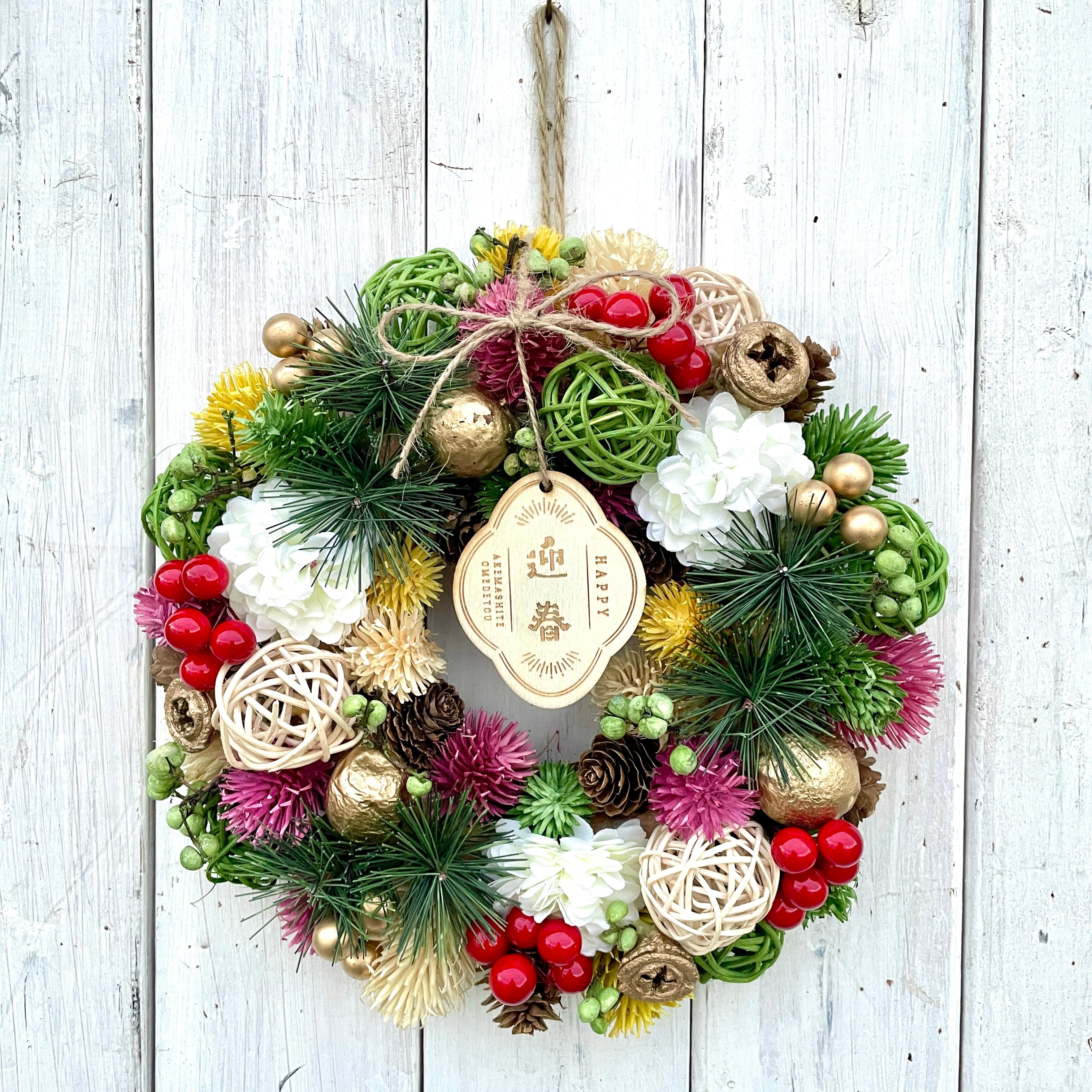 【専用となります】Flower wreath ⌘ 華やかナチュラルリース mamawreath / 日本初のフラワーリース専門の実店舗