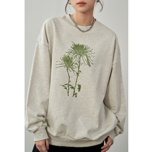 Flower Print Sweatshirt KRE1723