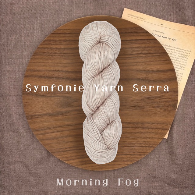 Symfonie Yarn 「Serra」- Morning Fog- 手染め毛糸 メリノ×アルパカ 合太 100g 304m ニットプロ