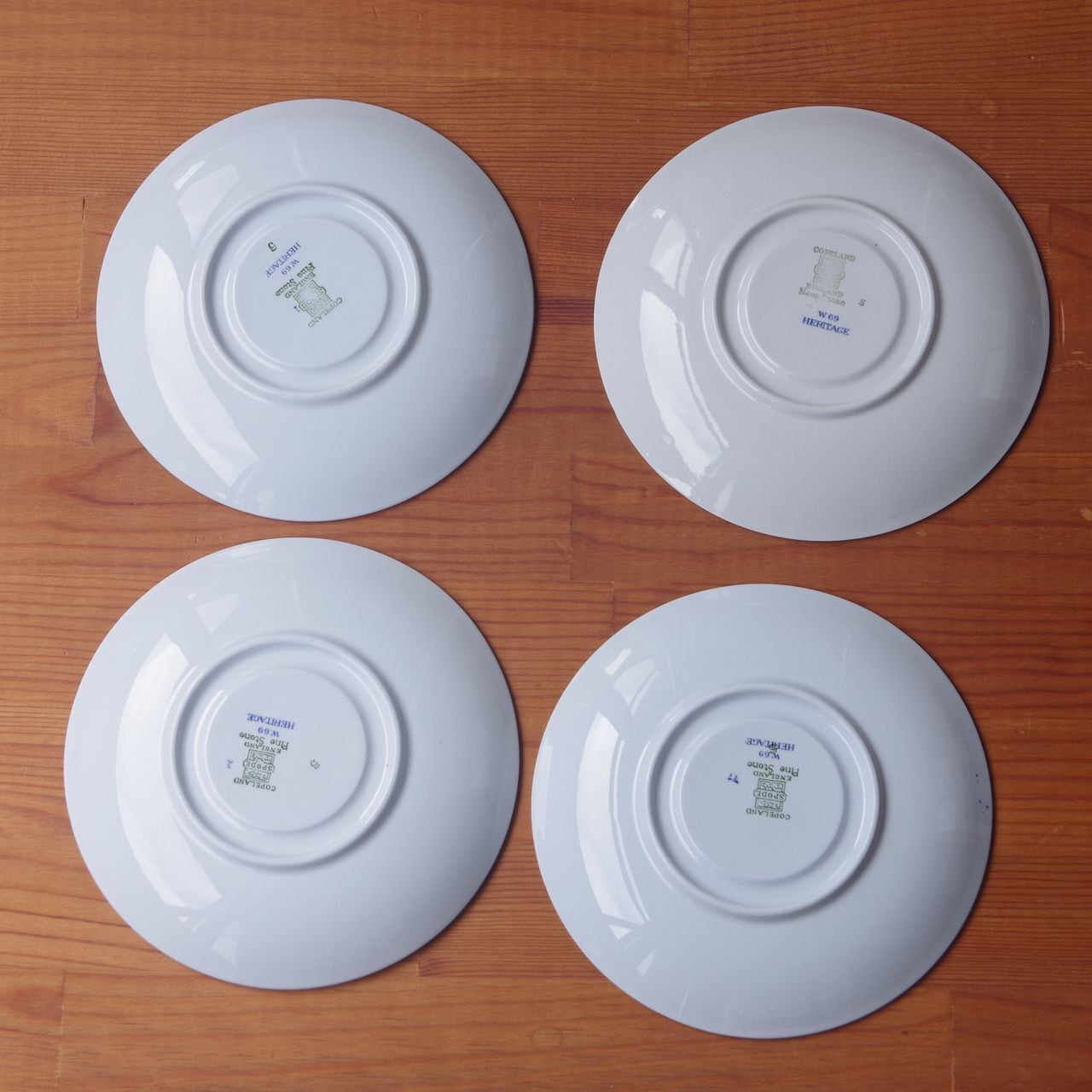 スポード ヘリテージ グレー ブルー コーヒーカップ＆ソーサー 鳥 ワシ