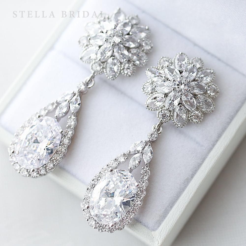 STELLA BRIDAL キュービックジルコニア　イヤリング