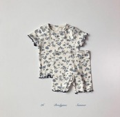 【取寄/韓国直送】Brodyjane 26/SM  フラワー半袖ボディスーツ｜夏服｜韓国子供服