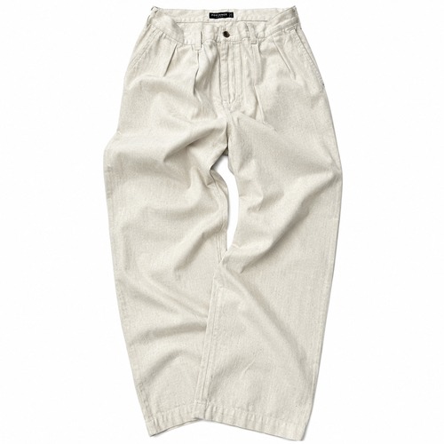 PORTANCE / HEMP MIX SLACKS IVORY