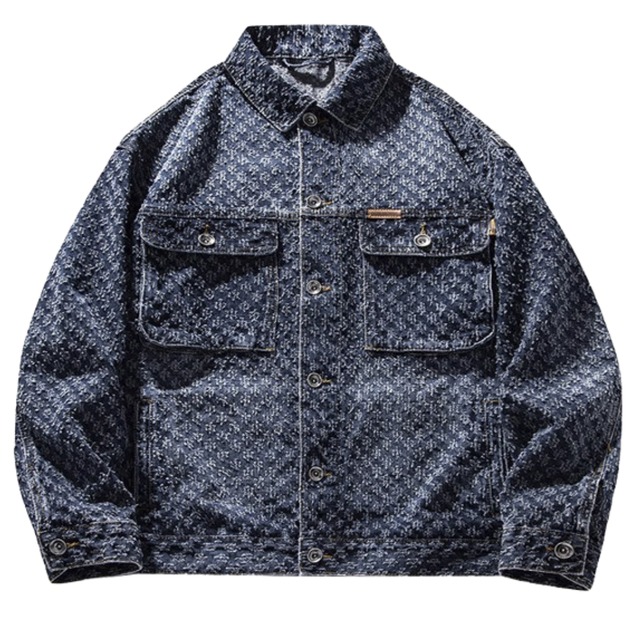 Jacquard Denim Jacket(GV590)