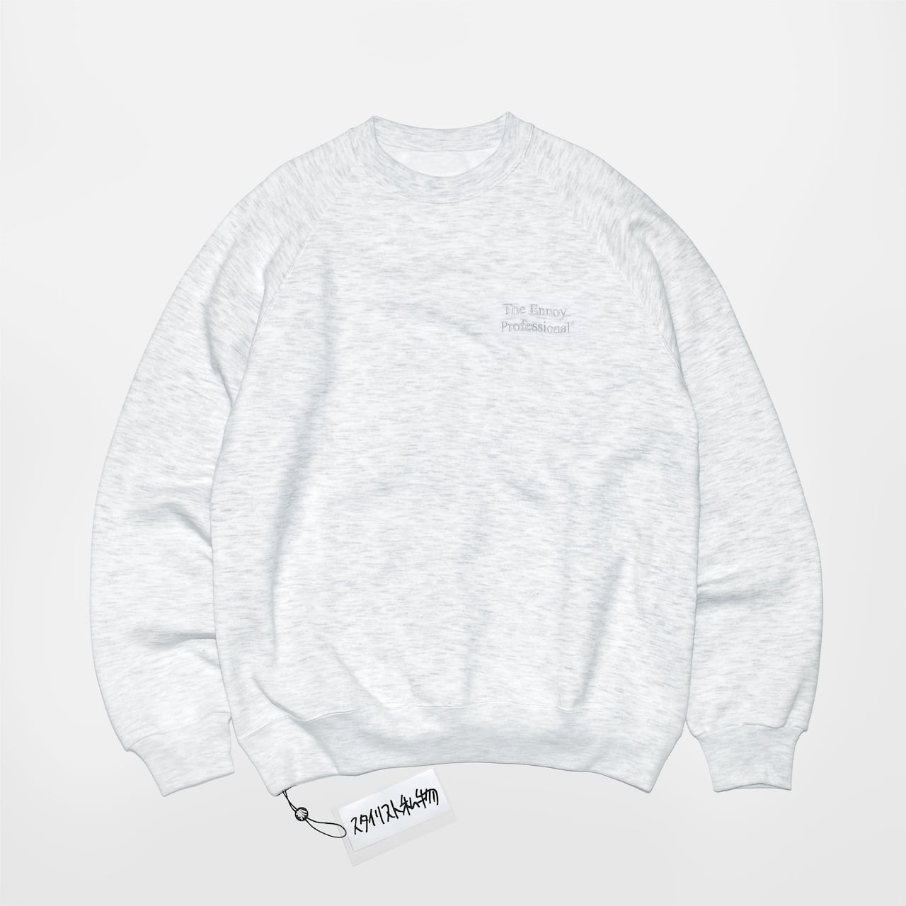 エンノイ スタイリスト私物 CREW SWEAT 刺繍色ASH GRAY M-