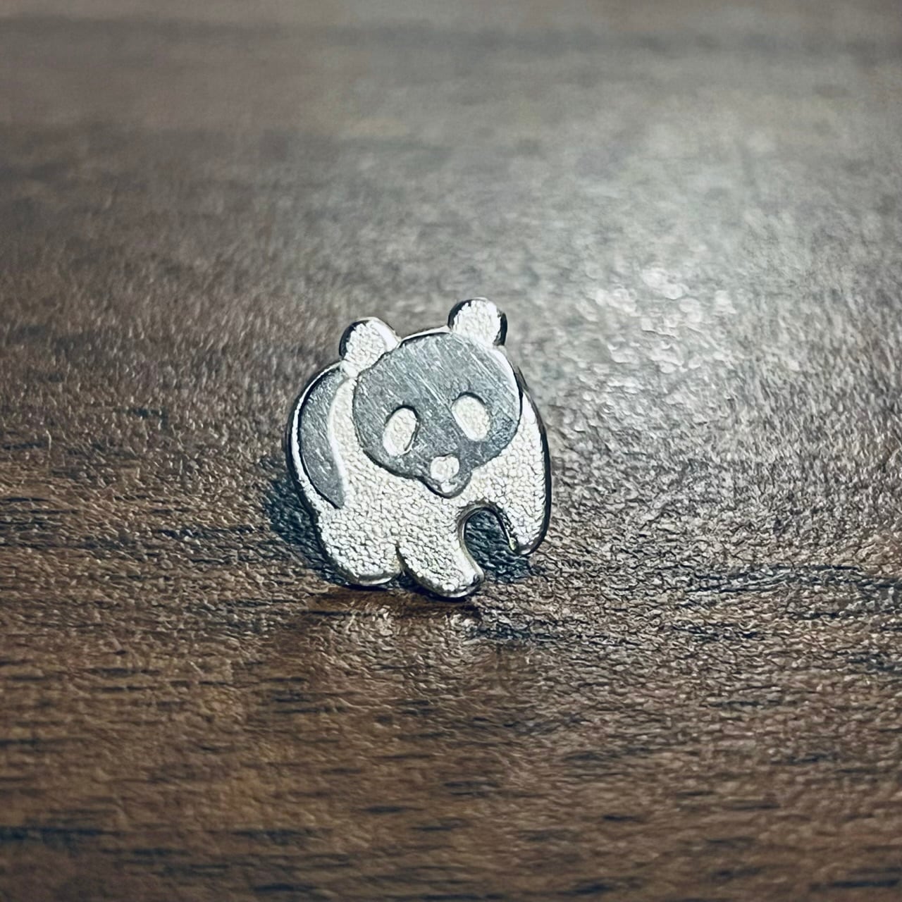 VINTAGE TIFFANY & CO. PANDA Pin Badge Sterling Silver