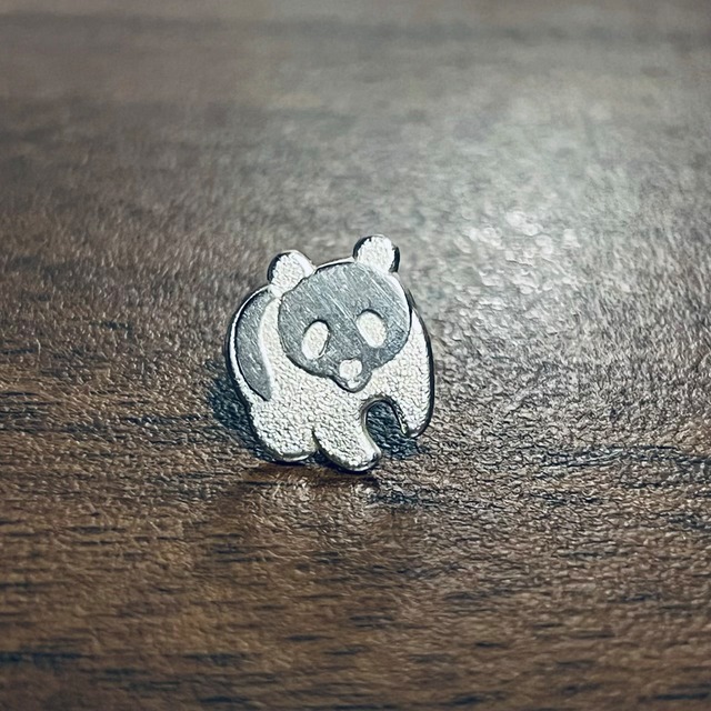 VINTAGE TIFFANY & CO. PANDA Pin Badge Sterling Silver | ヴィンテージ ティファニー パンダ ピン バッジ スターリング シルバー