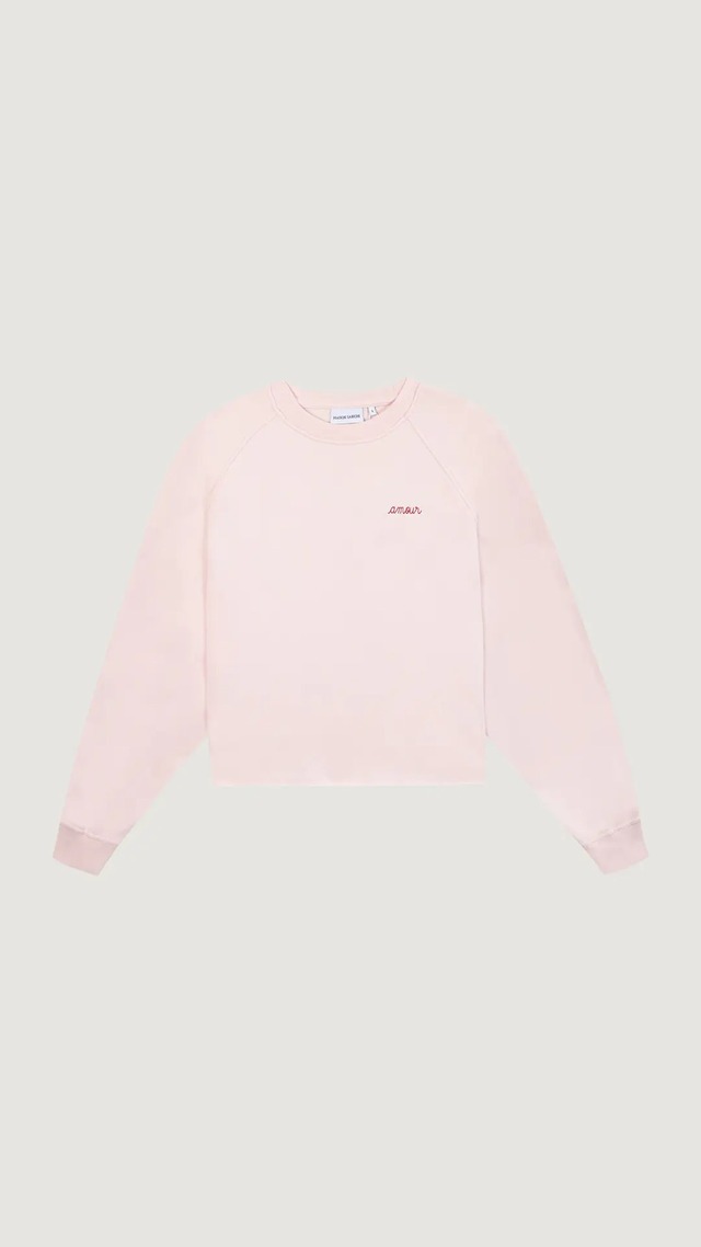 MAISON LABICHE -"Amour" massard sweatshirt- :English pink,