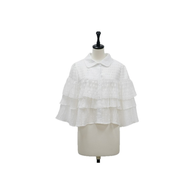 Classic lace tiered blouse