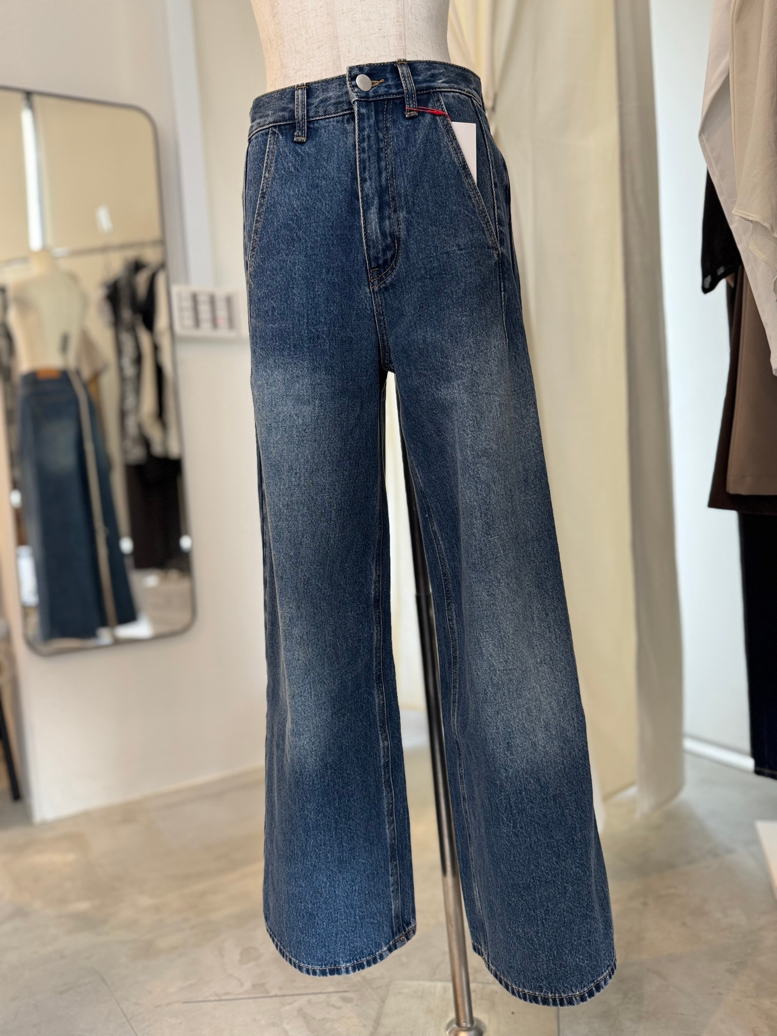 【PASSIONE】ワイドデニムパンツ 536616