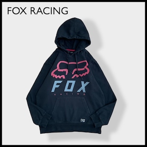 【FOX RACING】ロゴ プリント マウンテンバイク モトクロス　MX BMX MTB パーカー スウェット フーディー hoodie プルオーバー L us古着