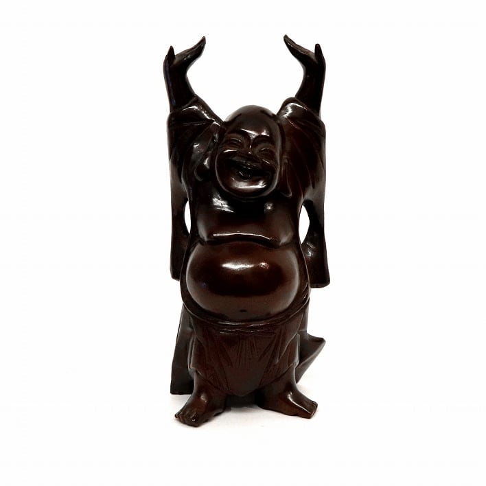 七福神・木彫り・万歳・布袋尊・置物・縁起物・No.190714-34 七福神・木彫り・万歳・布袋尊・置物・縁起物・No.190714-34