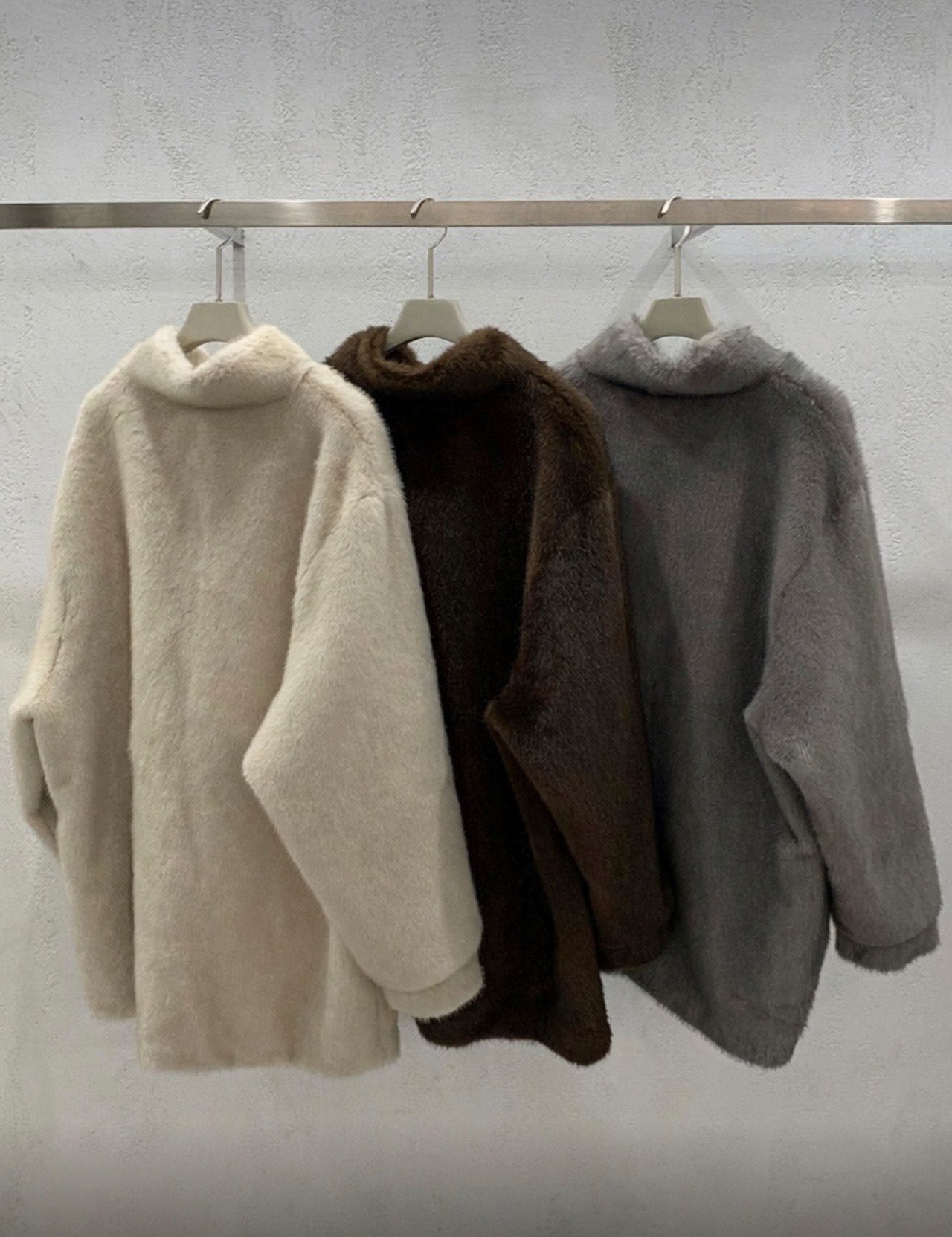 【新作5％OFF・3日間】Eco-Fur Half Coat_3colors