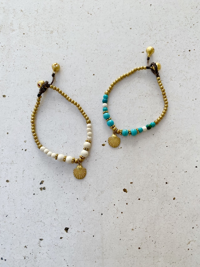 Shell & Beads Bracelet《WHT/BLU》22385006