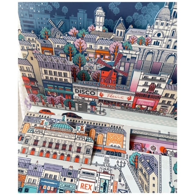 古書 洋書 絵本 PARIS ポップアップ絵本 パリ ランドマーク | KIRA