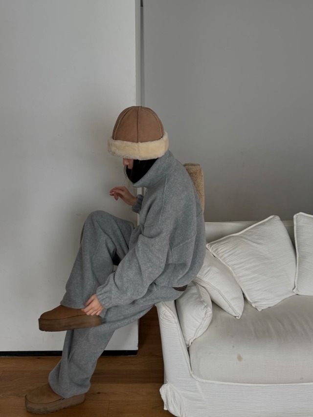 (予約) miel / Fleece Jogger pants 2color