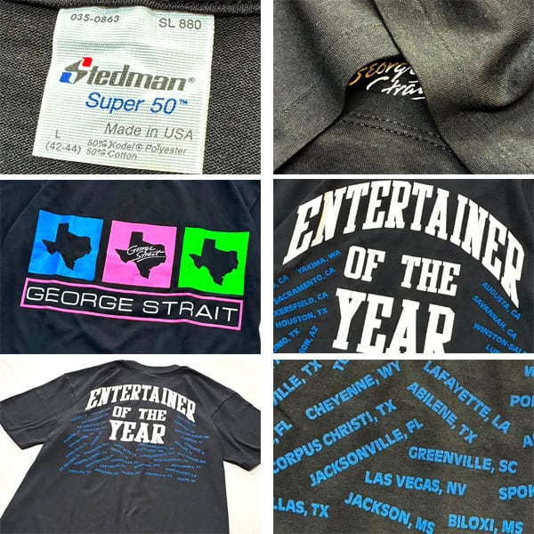 1点物◇USA製ビンテージ80sシングルステッチ黒プリントTシャツ古着