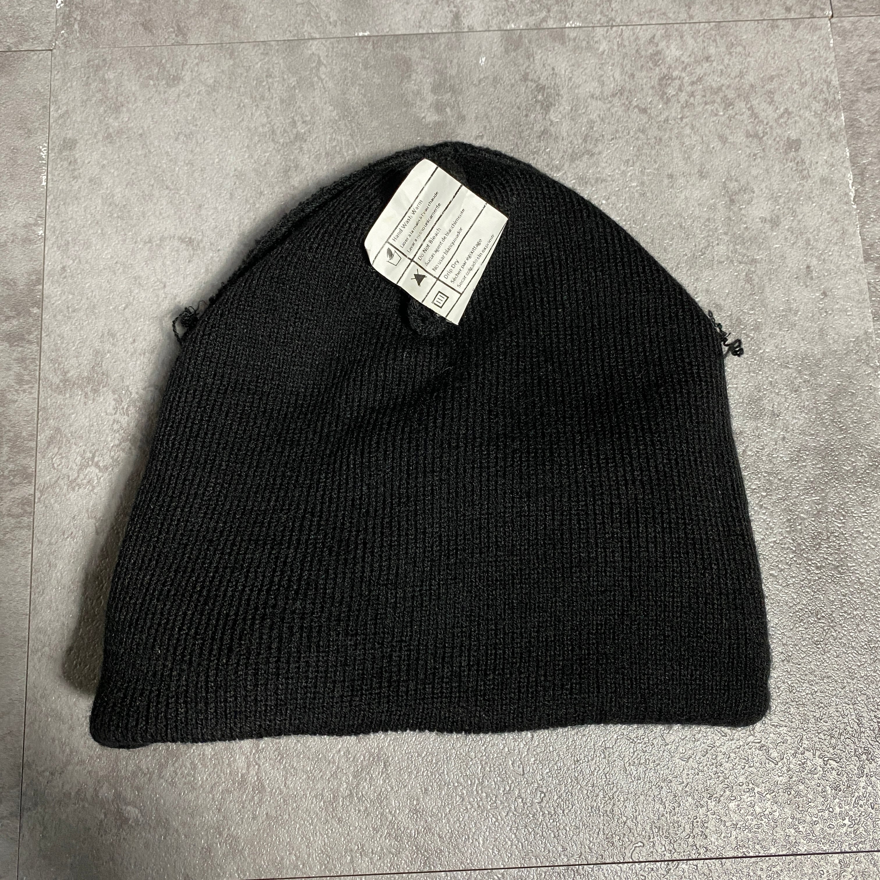 USA製】carhartt カーハート 刺繍ロゴ ブラック 黒 ブリム付きニット