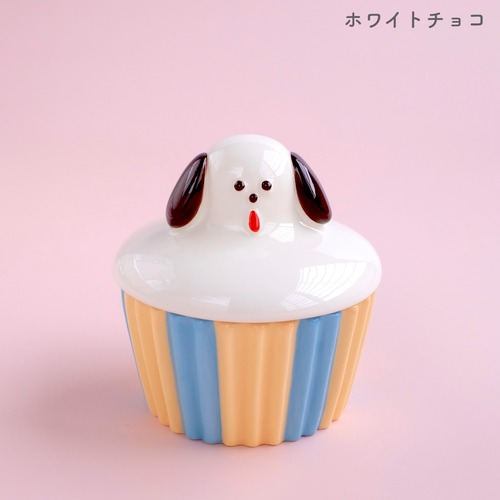 【Maison terrier】カップケーキ小物入れ「ホワイトチョコ」