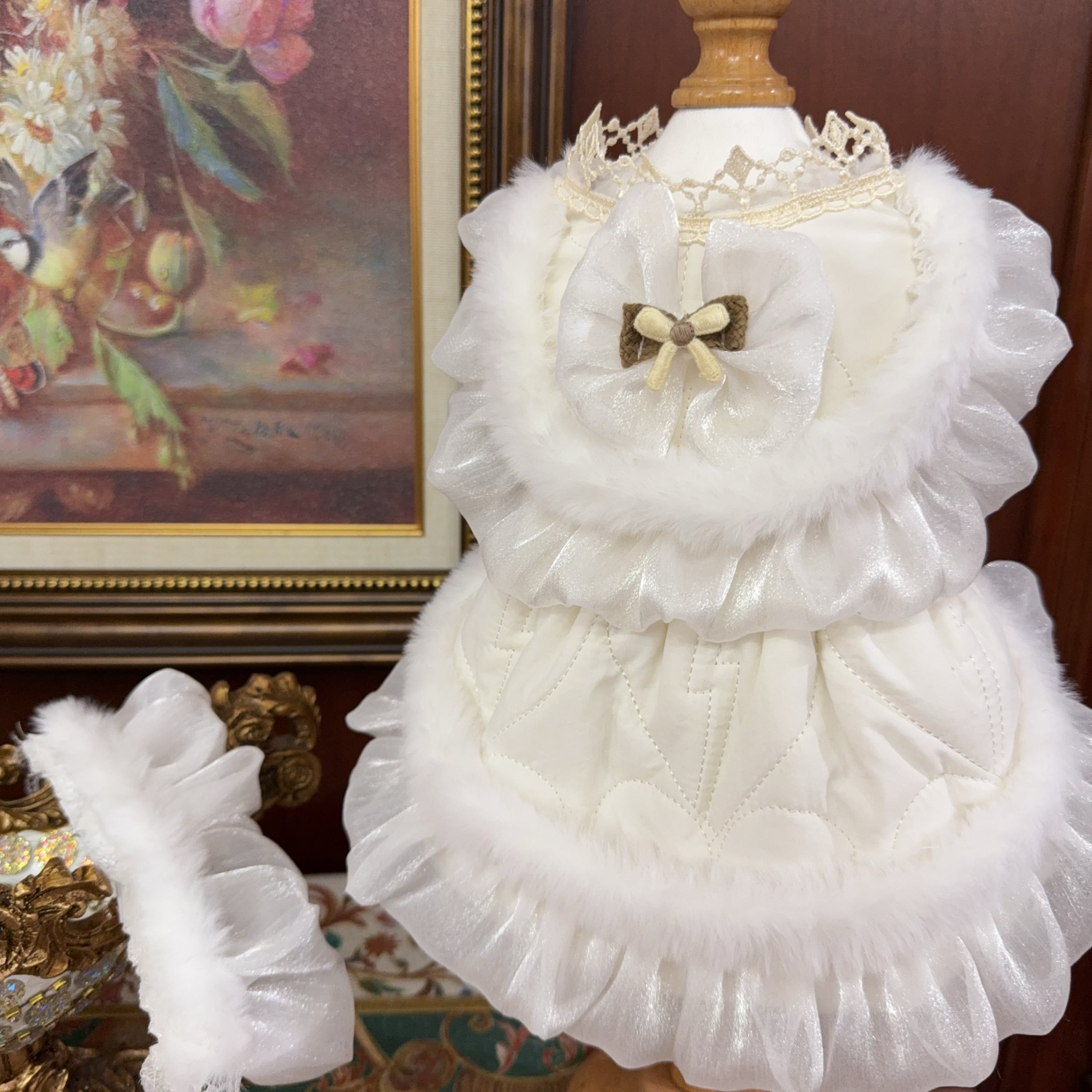 ホワイトフリルエンジェルワンピース 00806