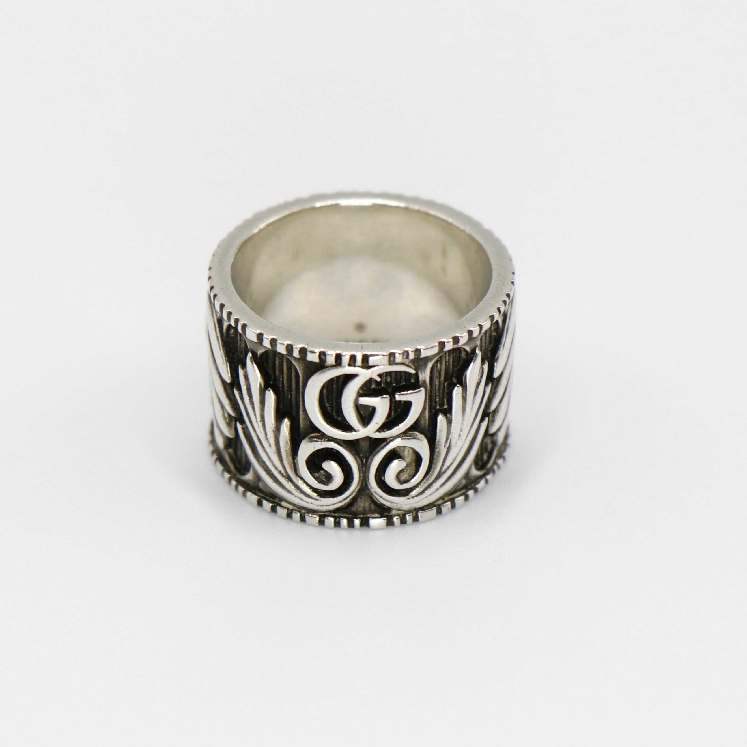GUCCI 約15号 GGリーフ ワイド リング シルバー925 グッチ | 2122TOKYO