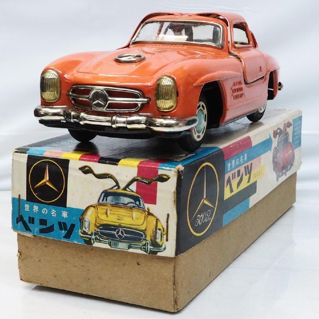 TANY GIANTメルセデスベンツ300SL青Bブリキtin箱付toy car