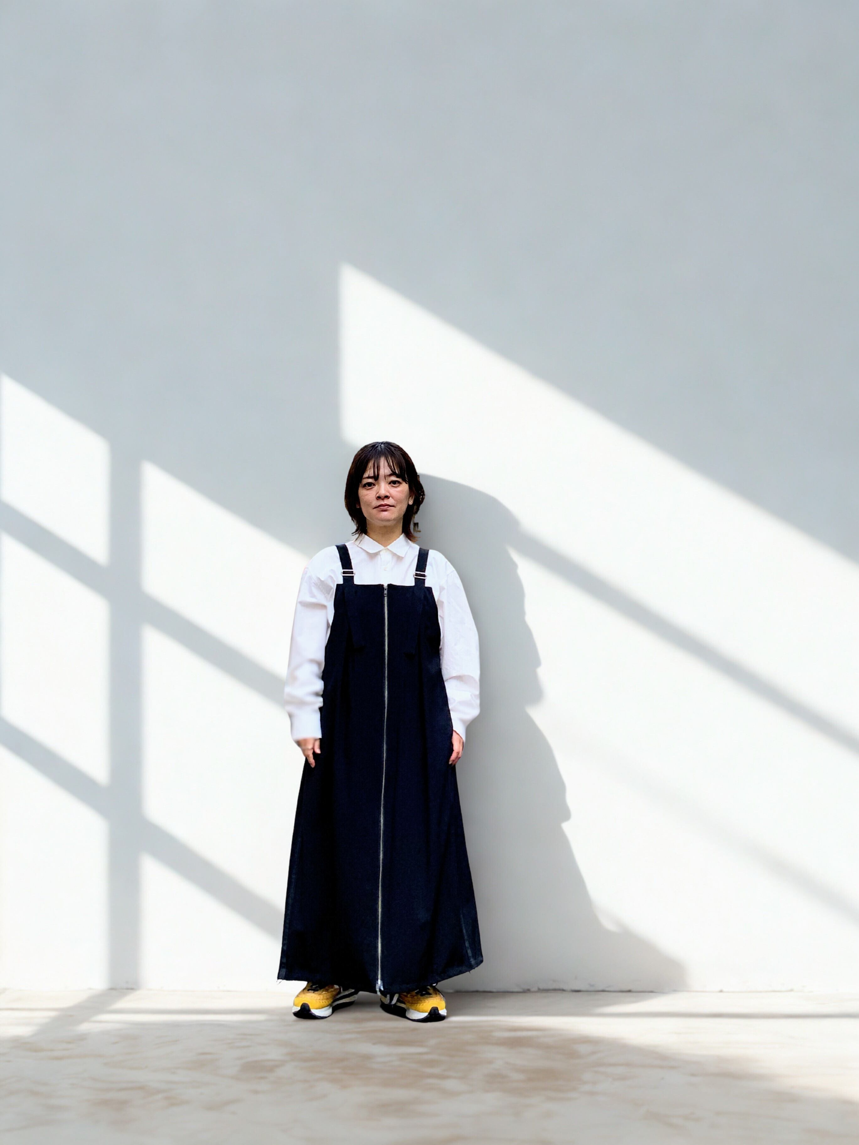 ジップジャンパードレス ブラック | J's by a-double (jsbyadouble