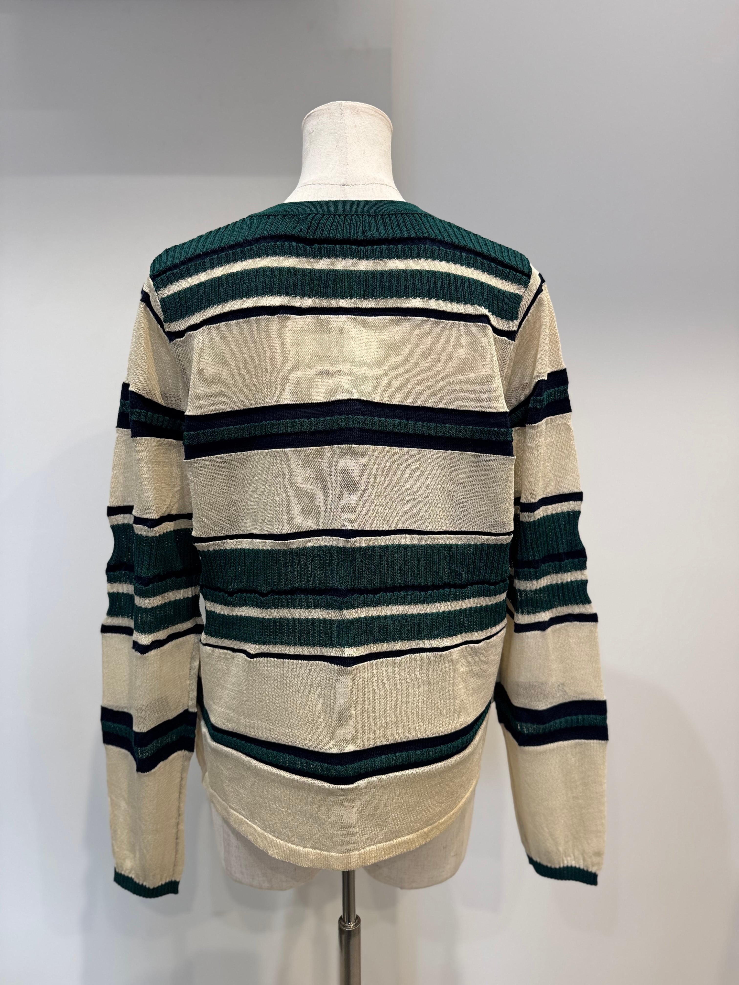 【CHIGNON】マルチボーダーカーディガン 9561-090