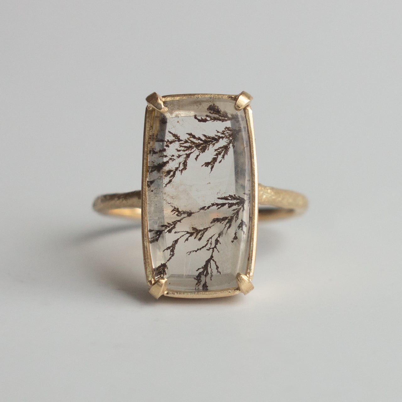 Rock Ring ーデンドリティッククォーツ | Kumiko Taya jewelry